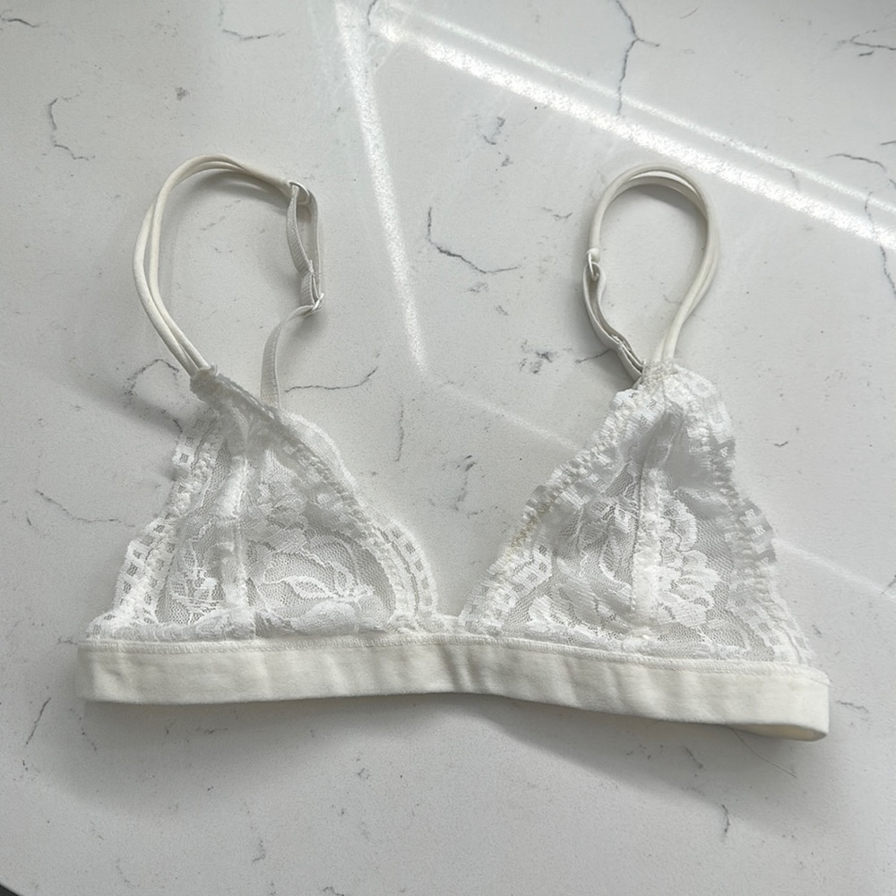 Like new Small white bralette - fits like XS